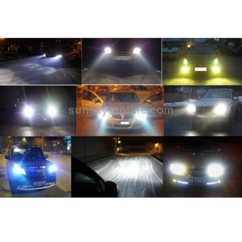 2 PCS H8/H11 Halogen Head Lamp 12V 100W 2400 LM 5000K Warm White Light, H8/H11