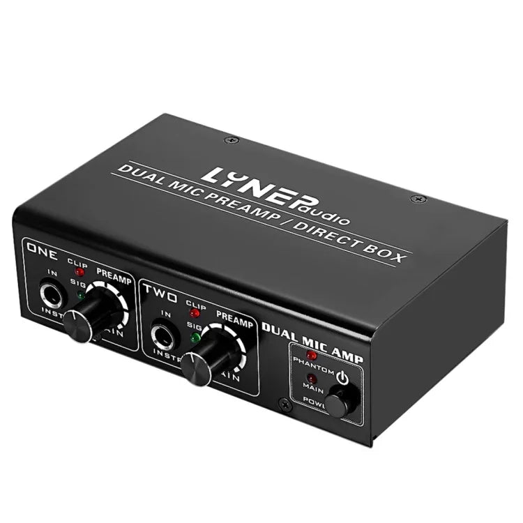 LINEPAUDIO A961 Bộ Khuếch Đại Micro 2 Kênh cho Đàn Guitar Điện và Đàn Bass Điện, A961