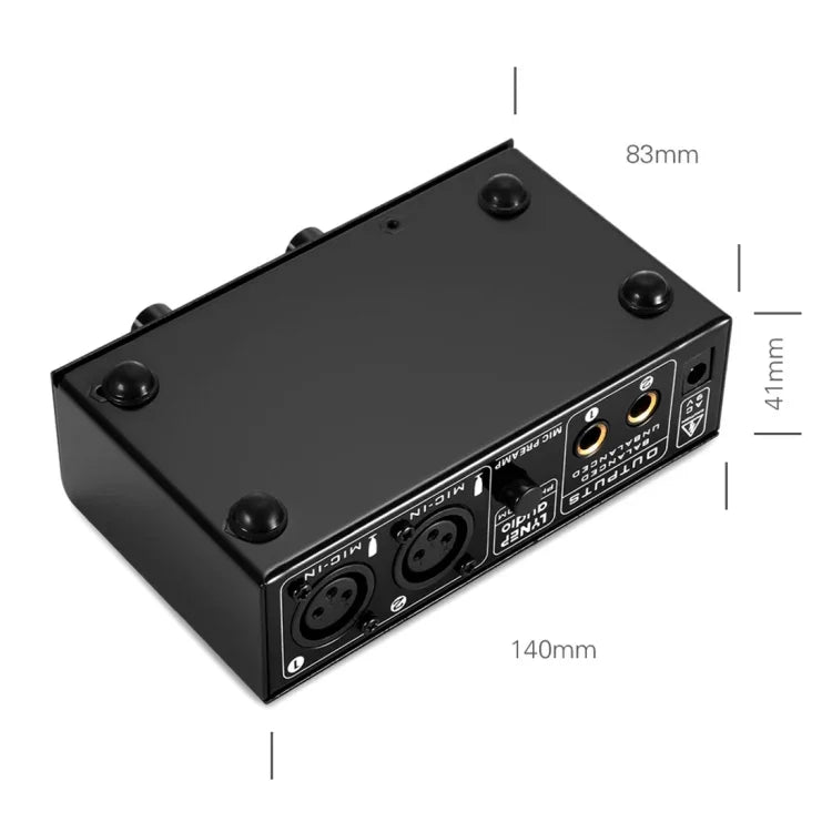 LINEPAUDIO A961 Bộ Khuếch Đại Micro 2 Kênh cho Đàn Guitar Điện và Đàn Bass Điện, A961