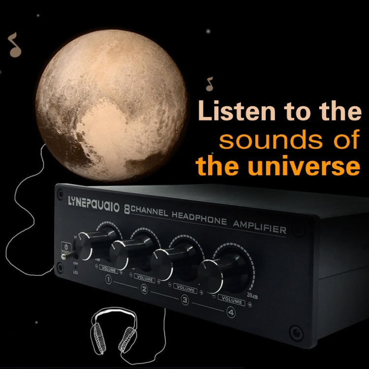 LINEPAUDIO A966 Pro Bộ khuếch đại tai nghe tám kênh Bộ chia tai nghe Bộ khuếch đại tín hiệu, A966