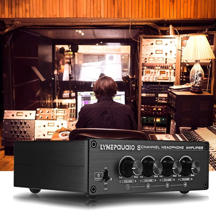 LINEPAUDIO A966 Pro Bộ khuếch đại tai nghe tám kênh Bộ chia tai nghe Bộ khuếch đại tín hiệu, A966