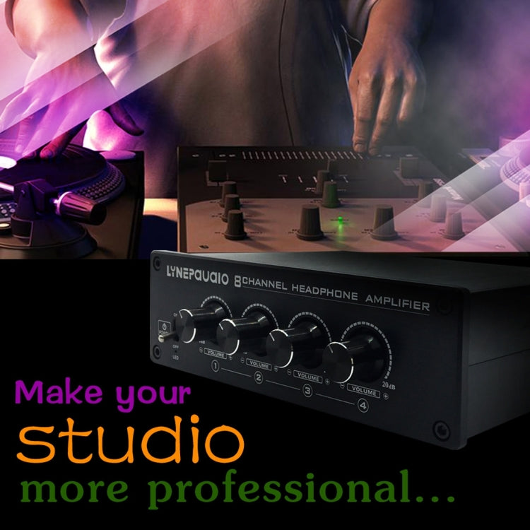 LINEPAUDIO A966 Pro Bộ khuếch đại tai nghe tám kênh Bộ chia tai nghe Bộ khuếch đại tín hiệu, A966