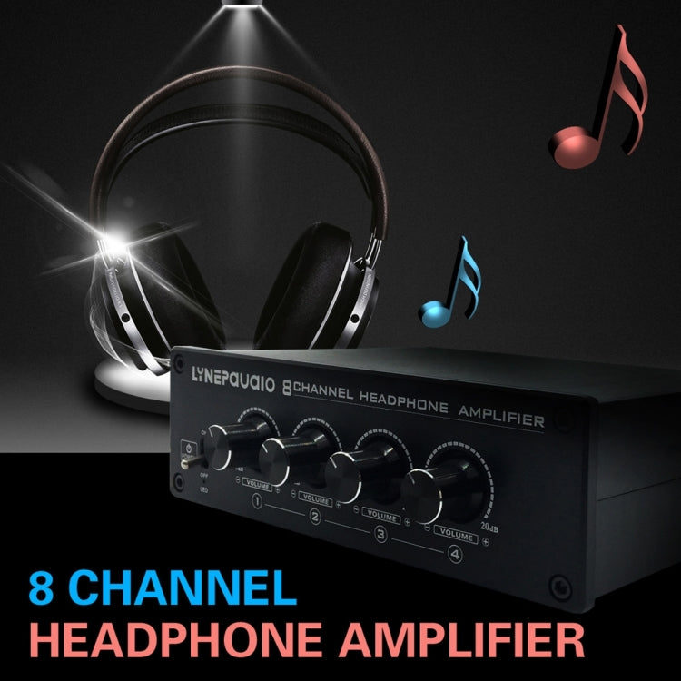 LINEPAUDIO A966 Pro Bộ khuếch đại tai nghe tám kênh Bộ chia tai nghe Bộ khuếch đại tín hiệu, A966