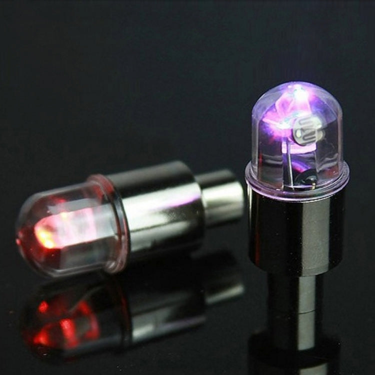 2 đèn nắp van bánh xe có pin cho ô tô / xe máy / xe đạp