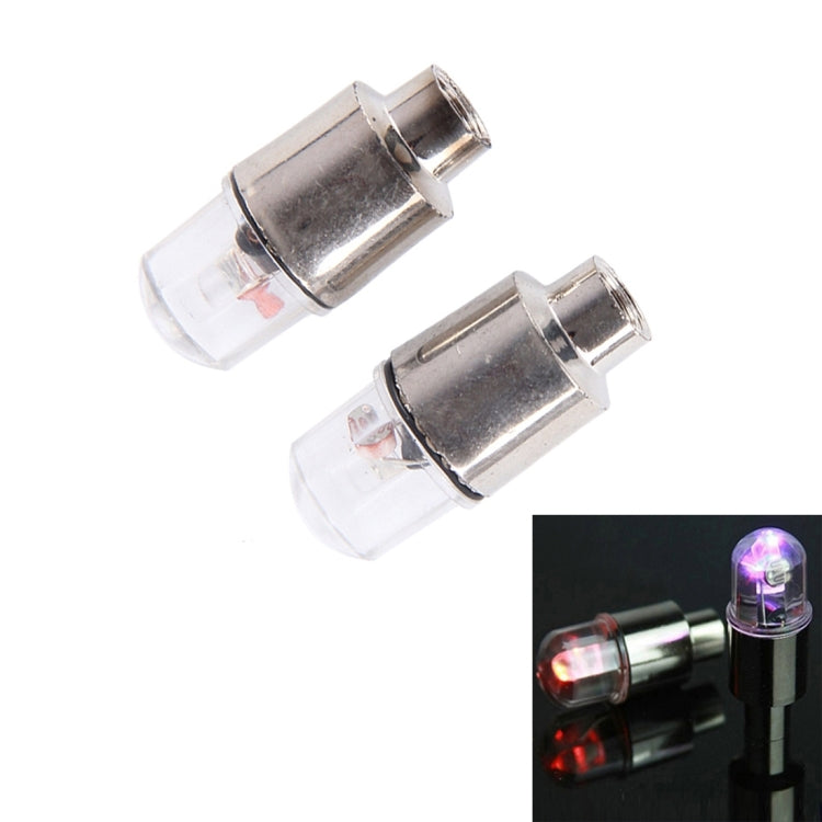 2 đèn nắp van bánh xe có pin cho ô tô / xe máy / xe đạp