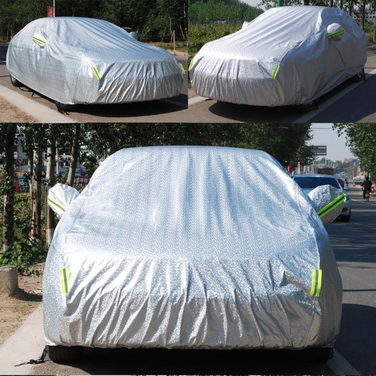 Bạt phủ SUV chống bụi, chống nước, chống nắng, chống đóng băng, chống trầy xước, tản nhiệt bằng bông PEVA màng nhôm có dải cảnh báo, phù hợp xe dài đến 4.7m (183 inch), 183inch (M)/Phù hợp xe dài đến 4.7m (183 inch)