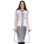 Áo mưa poncho viền EVA liền mũ trong suốt, chống thấm nước, áo mưa ngoài trời, Size: L, phù hợp chiều cao 150-170cm, Size: L