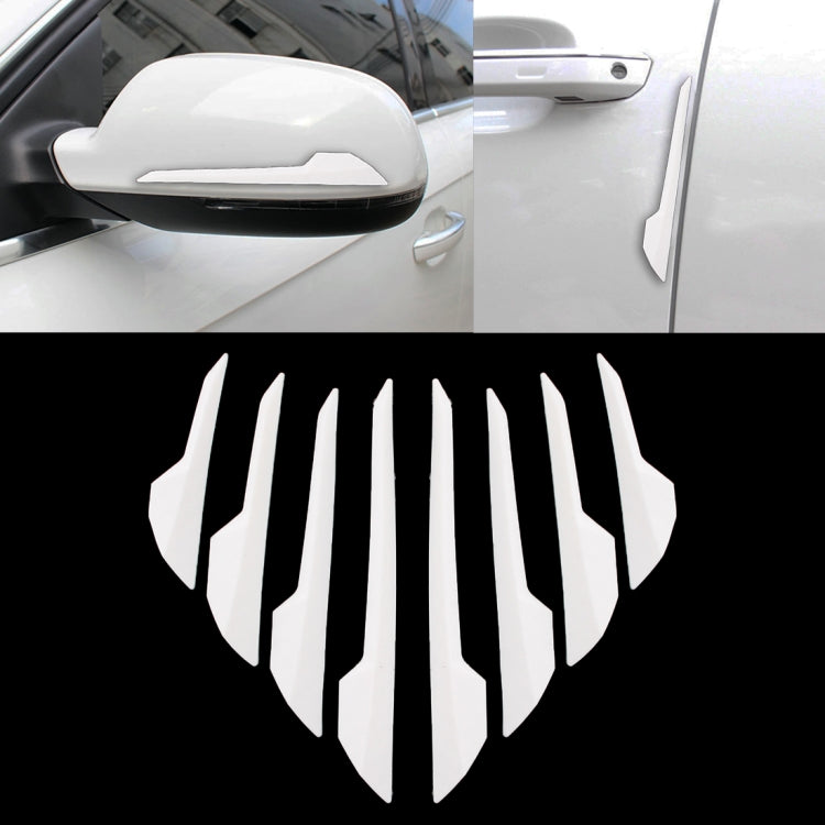 8 PCS Car Vehicle Door Side Guard Anti Crash Strip Exterior Avoid Bumps Collsion Impact Protector Sticker, Door Side Guard, R-2119, R-2119 Door Edge Guards