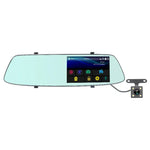G705 gương chiếu hậu màn hình cảm ứng LCD 5 inch ghi hình xe hơi với camera riêng biệt, góc nhìn rộng 170 độ, hỗ trợ quay vòng video / phát hiện chuyển động / cảm biến G / thẻ TF, G705