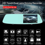 G705 gương chiếu hậu màn hình cảm ứng LCD 5 inch ghi hình xe hơi với camera riêng biệt, góc nhìn rộng 170 độ, hỗ trợ quay vòng video / phát hiện chuyển động / cảm biến G / thẻ TF, G705