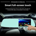 G705 gương chiếu hậu màn hình cảm ứng LCD 5 inch ghi hình xe hơi với camera riêng biệt, góc nhìn rộng 170 độ, hỗ trợ quay vòng video / phát hiện chuyển động / cảm biến G / thẻ TF, G705