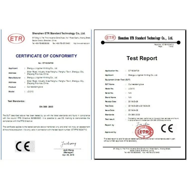 Một đôi găng tay làm vườn chống cắt HPPE cấp thực phẩm, cấp độ 5 chống cắt, chống mài mòn, găng tay làm việc an toàn, kích thước: L, chiều dài: 24cm, kích thước: L/đen, kích thước: L/trắng