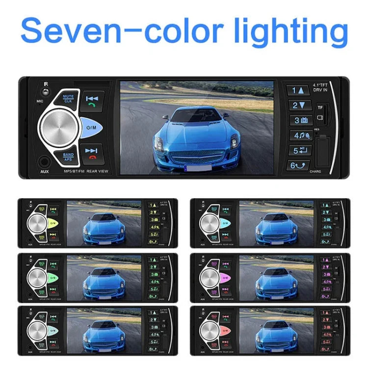 SWM-4022D Đầu thu radio xe hơi đa năng 12V màn hình HD 4,1 inch MP5, hỗ trợ FM & Bluetooth & thẻ TF có điều khiển từ xa, SWM-4022D