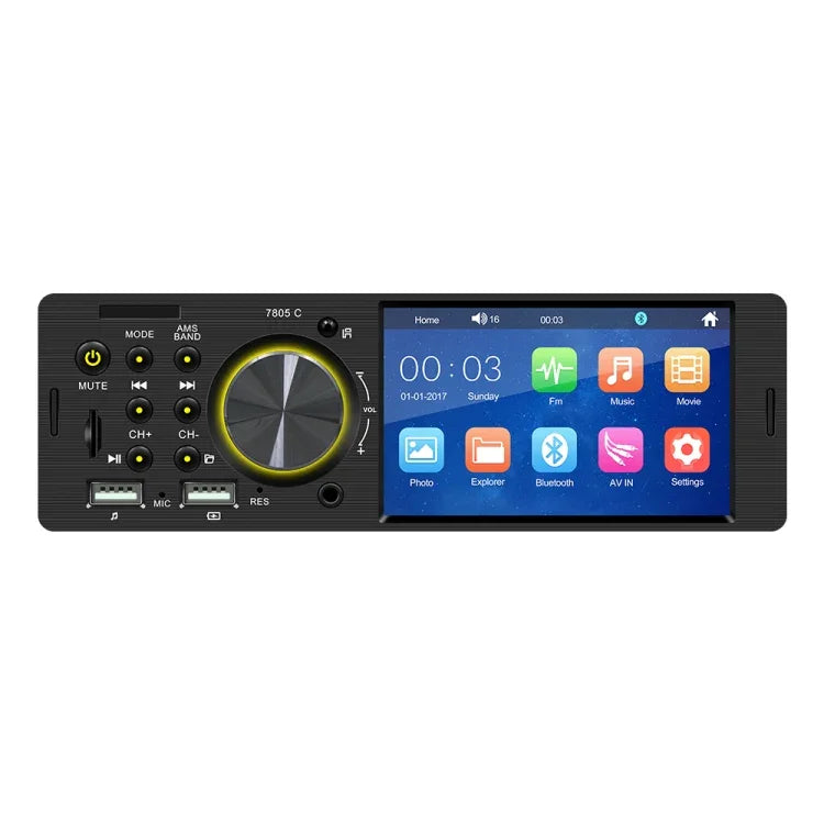 Đầu thu radio ô tô đa năng MP5 màn hình cảm ứng 4.1 inch SWM-7805C, Hỗ trợ FM & Bluetooth & thẻ TF với điều khiển từ xa, SWM-7805C