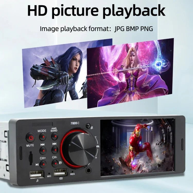 Đầu thu radio ô tô đa năng MP5 màn hình cảm ứng 4.1 inch SWM-7805C, Hỗ trợ FM & Bluetooth & thẻ TF với điều khiển từ xa, SWM-7805C