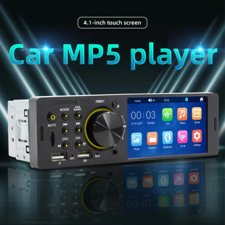 Đầu thu radio ô tô đa năng MP5 màn hình cảm ứng 4.1 inch SWM-7805C, Hỗ trợ FM & Bluetooth & thẻ TF với điều khiển từ xa, SWM-7805C