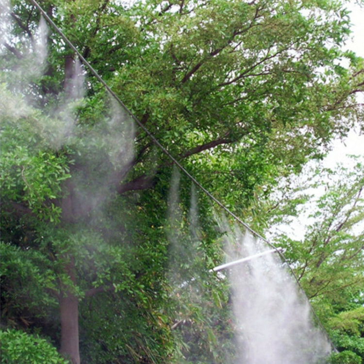 Hệ thống phun sương làm mát tưới nước sân vườn ngoài trời PE với 6 vòi phun sương, chiều dài: 6m, chiều dài: 6m