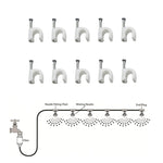 Outdoor Lawn Garden PE Hose Mist Watering Line Misting Cooling System with 21 x Mist Nozzles, Length: 15m, Length: 15m