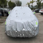 PEVA Anti-Dust Waterproof Sunproof SUV Car Cover with Warning Strips, Fits Cars up to 4.7m(183 inch) in Length, 183inch (M)