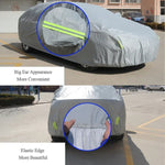 PVC Anti-Dust Sunproof SUV Car Cover with Warning Strips, Fits Cars up to 5.1m(199 inch) in Length, 199inch (XL)