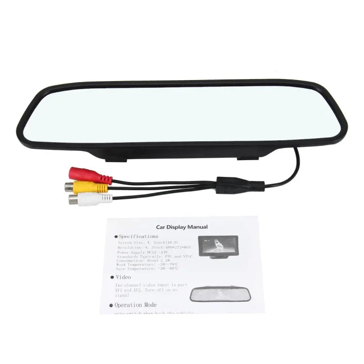 Màn hình ô tô màu TFT-LCD 5.0 inch 480*272, Hỗ trợ chức năng tự động chuyển màn hình khi lùi, 5.0 inch 480*272