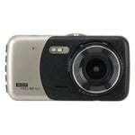 Ghi hình video HD 4 inch màn hình HD cho xe hơi với camera F2.0 riêng biệt, 12MP góc rộng 170 độ / quay vòng phía sau / ghi hình cảm biến G / WDR Full HD / camera trước 1080P / camera sau 720P / hỗ trợ thẻ TF 32G, 4 inch