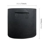 Túi trồng cây 2 gallon bằng vải không dệt dày, có tay cầm, túi thông khí
