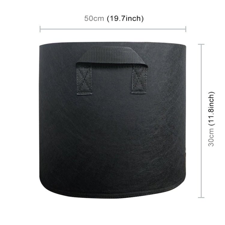 15 Gallon Planting Grow Bag Thickened Non-woven Aeration Fabric Pot Container with Handle, 15 Gallon