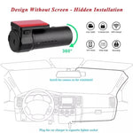 Camera hành trình xe hơi mini WiFi màn hình Full HD ghi hình video, phát hiện chuyển động, hỗ trợ thẻ TF & Android & IOS, K602