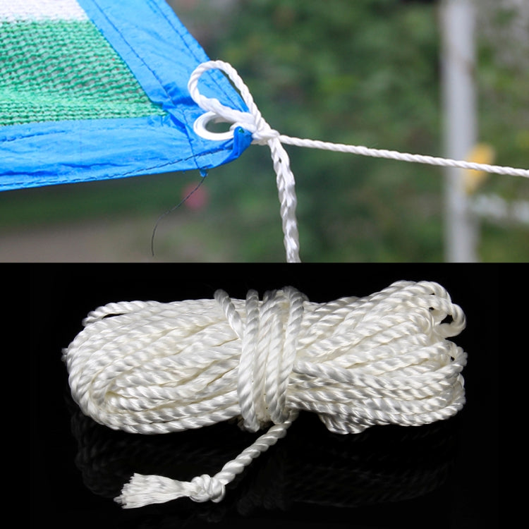 Dây thừng nylon đa năng 10m dùng trong gia đình, cắm trại, làm vườn, dây bện nylon, 10m