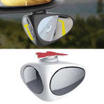 3R-046 360 Degrees Rotatable Right Blind Spot Side Assistant Mirror for Auto Car, Right Black, Right White