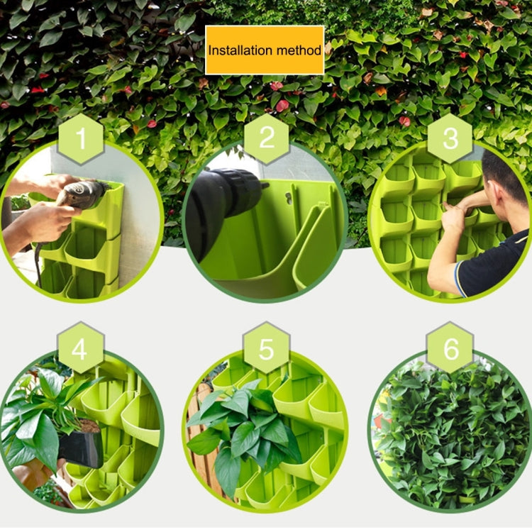 Chậu hoa PP treo tường chồng được, phụ kiện vườn treo