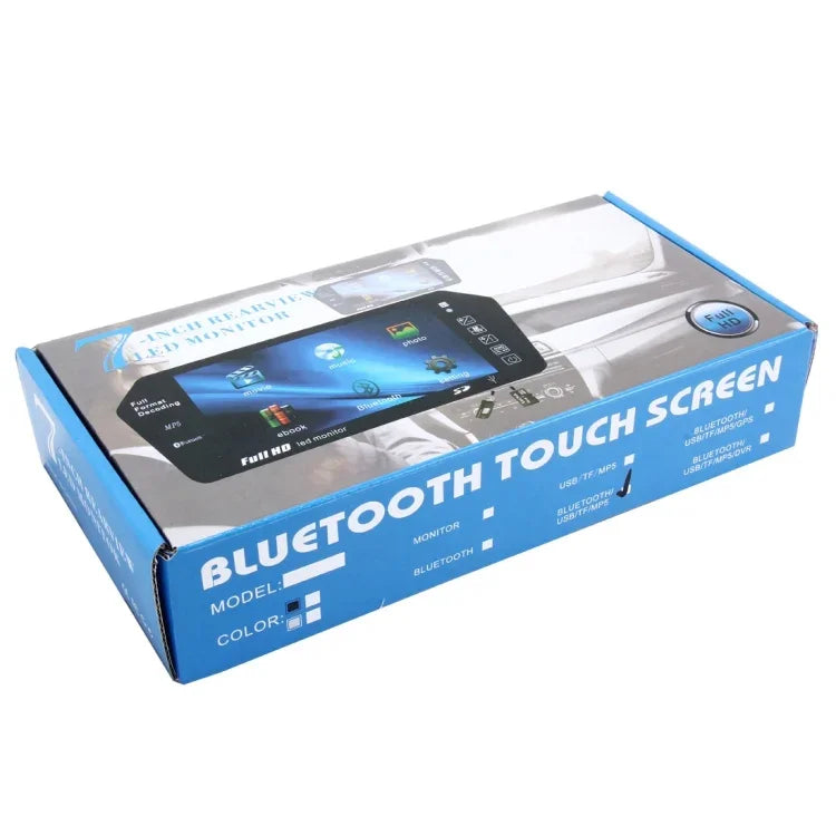 Màn hình ô tô màu TFT-LCD 7 inch 480*234 với đầu phát MP5 Bluetooth, Hỗ trợ chức năng tự động chuyển màn hình khi lùi, 7 inch 480*234