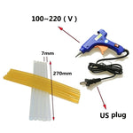 40 in 1 Auto Car Metal PDR Dent Lifter-Glue Puller Tab Hail Removal Paintless Car Dent Repair Tools Kit, with 20W Glue Gun, US Plug or EU Plug, 40 in 1