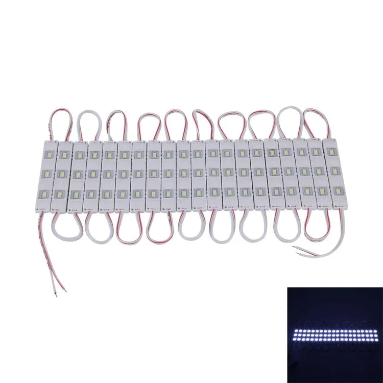 Đèn LED biển hiệu 20×1W DC 12V 3 module LED SMD-5630 chống nước, ánh sáng siêu sáng