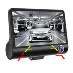 Màn hình IPS 4.0 inch Camera hành trình ô tô 5.0 Megapixel Góc rộng 170 độ Full HD 1080P 3 kênh video, Hỗ trợ đèn chiếu sáng ban đêm / Camera lùi / Thẻ TF (tối đa 32GB) / Cảm biến G / Phát hiện chuyển động, 170 độ