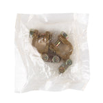 2 PCS Brass Positive and Negative Car Battery Connectors Terminals Clamps Clips, Inner Diameter: 1.2cm, 1.2cm