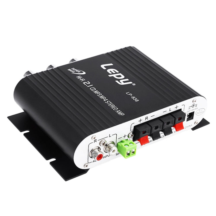 Loa siêu trầm ampli âm thanh xe hơi 2.1CH HIFI, hỗ trợ MP3