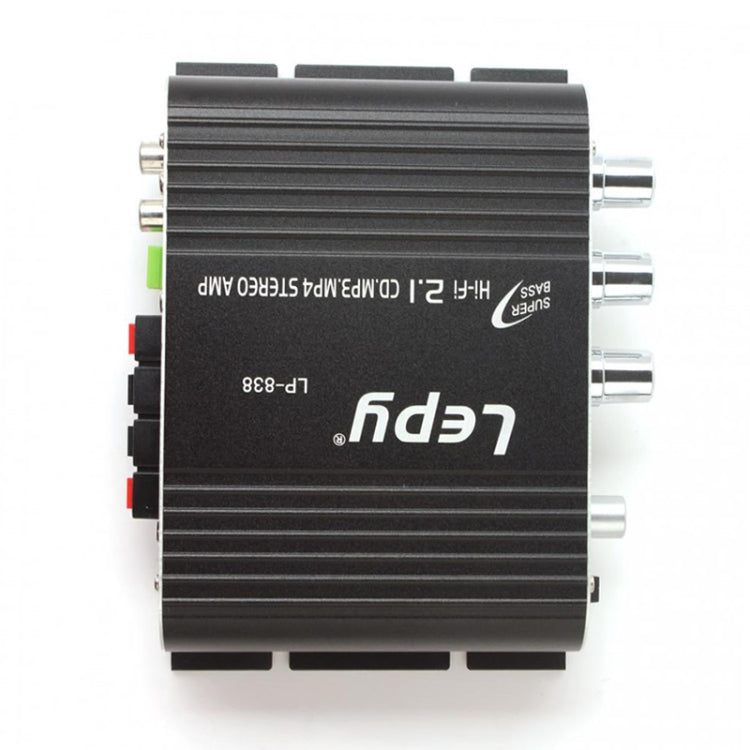 Loa siêu trầm ampli âm thanh xe hơi 2.1CH HIFI, hỗ trợ MP3