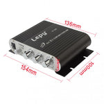 Loa siêu trầm ampli âm thanh xe hơi 2.1CH HIFI, hỗ trợ MP3