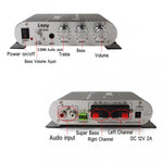 Loa siêu trầm ampli âm thanh xe hơi 2.1CH HIFI, hỗ trợ MP3