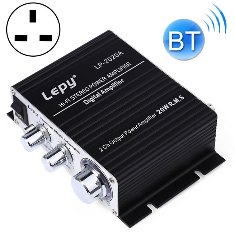 LP-2020A Bộ khuếch đại âm thanh HIFI ô tô / gia đình, hỗ trợ MP3, phích cắm UK với nguồn 3A, phích cắm UK