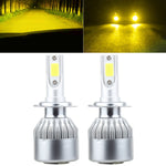 2 PCS H7 18W 1800 LM 8000K IP68 Casnbus Constant Current Car LED Headlight with 2 COB Lamps, DC 9-36V, H7