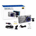 Camera ghi hình xe thông minh đa chức năng X96 4 inch 2.5D Full HD 1080P, Hỗ trợ thẻ TF / Phát hiện chuyển động, X96