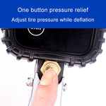 Car Multi-functional Digital LCD Display Tire Air Pressure Inflator Gauge Vehicle Tester Inflation Monitoring, Display Tire Air Pressure