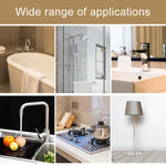 Băng keo cao su acrylic chống thấm nước và chống ẩm cho nhà bếp và phòng tắm, băng keo chống mốc, kích thước: 3cm x 3m, độ dày: 0.5mm, 3cm x 3m