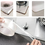 Băng keo cao su acrylic chống thấm nước và chống ẩm cho nhà bếp và phòng tắm, băng keo chống mốc, kích thước: 5cm x 10m, độ dày: 0.5mm, 5cm x 10m