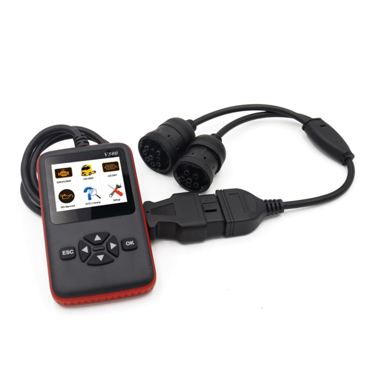 V500 Trunk HD Reading Card Professional OBDII Diagnostic Code Scanner Tool, V500