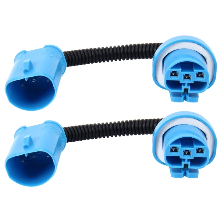 2 PCS 9004/9007 Car HID Xenon Headlight Male to Female Conversion Cable, H13