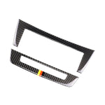 Car German Flag Carbon Fiber Central Control CD Panel Decorative Sticker for Mercedes-Benz W204 2011-2013 7-buttons, Central Control CD Panel (German Flag)